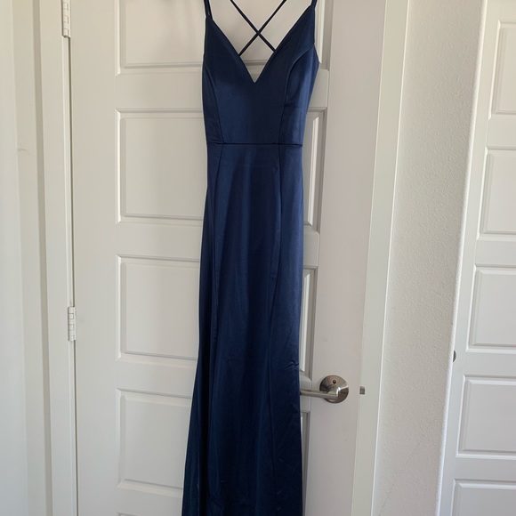 Navy Windsor Dress - Picture 1 of 5